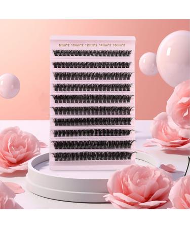 Poiuyoiu Single Eyelash Extension Set - 8-16mm Length Glue & Remover - Thick D Curl Volume Lashes for Home Application - Reusable 60D-T - Buy Online on GoSupps.com