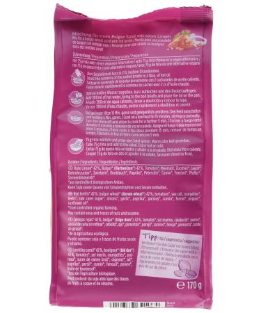 Davert Bulgur Salad - Pack of 6 (6 x 170 g) | Healthy Organic & Gluten-Free International Shipping - Buy Online on GoSupps.com