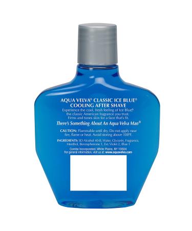 Aqua Velva After Shave Classic Ice Blue - Soothing, Cooling, Refreshing 3.5 oz - Buy Online on GoSupps.com