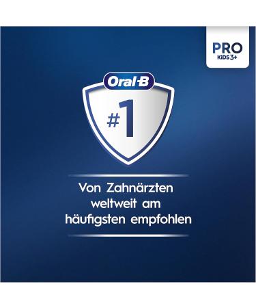 Oral-B Pro Kids Princess Electric Toothbrush for Ages 3+ Sensitive Mode Extra Soft Bristles - Purple/Blue 1 Pack with Stickers - Buy Online on GoSupps.com