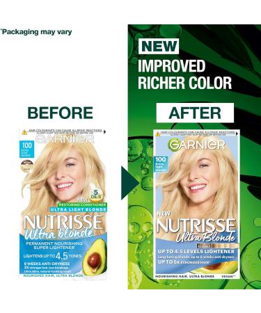 Garnier Nutrisse 100 Extra Light Blonde Hair Dye - Permanent Color - Buy Online on GoSupps.com