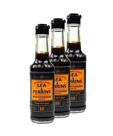 Lea & Perrins - 3 Sack Original Worcestershire sauce in 150 ml of glass bottle (spice sauce) - traditionally English Worcester Worcester sauce - Buy Online on GoSupps.com