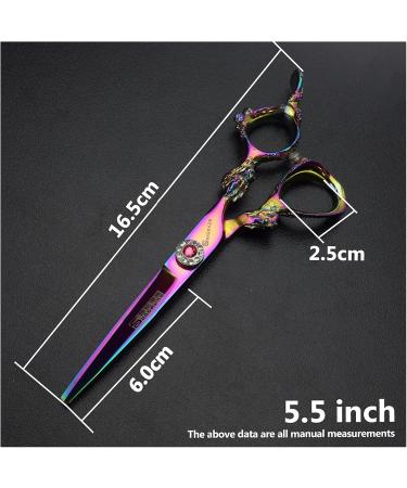 Shears for Hair Cutting 6 inch Hairdressing Scissors Barber Scissors Straight Hair thinning Scissors Hairdressing Tools Hair Cutting Kit 6inch 2pc B - Buy Online on GoSupps.com