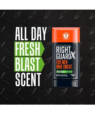 Right Guard Xtreme Defense Fresh Blast Antiperspirant Deodorant - 4 Count 2.6 oz Stick - Buy Online on GoSupps.com