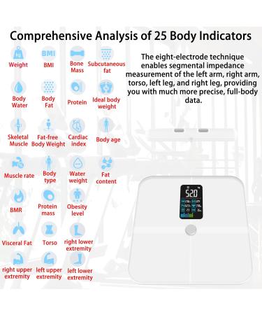VITSOL Electrode Smart Body Fat Scale - White - Buy Online on GoSupps.com