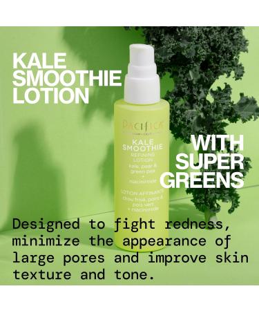 Pacifica Beauty | Kale Smoothie Refining Lotion | Face Moisturizer | Assists Acne prone | Supergreens Kale Aloe Niacinamide Green Pea Vitamin C + E | Hydration | Vegan - Buy Online on GoSupps.com