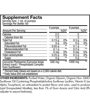 Codeage Liposomal Curcumin Phytosome Liquid Supplement - 2 fl oz | Turmeric Vegan Drops - Citrus Flavor | Plant-Based Curcuma Longa Extract - Buy Online on GoSupps.com