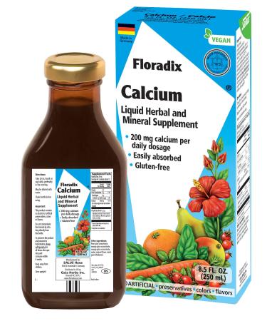 Gaia Herbs Floradix Calcium 200 mg 8.5 fl oz (250 ml)