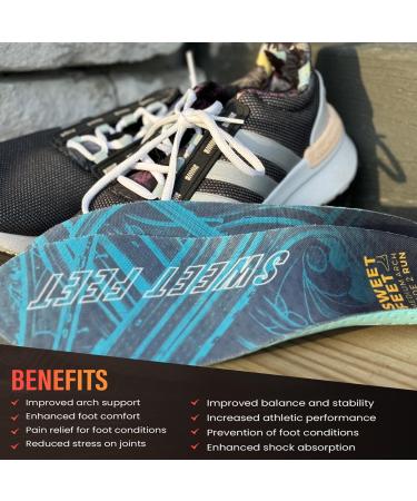2024 Stride Performance Running Insoles - Shock Absorption Orthotic Support for Medium to High Arches Comfort for Runners & Athletes Men's 7-8.5 & Women's 8.5-10 - Buy Online on GoSupps.com