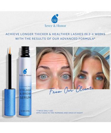 Natural Eyelash Growth Serum for Thicker, Longer Lashes - Eyebrow Enhancer for Long, Luscious Eyebrows (3mL) - Buy Online on GoSupps.com