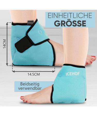 ICEHOF Cool Pads Ankle - Cooling Gel Bandage for Ankle Pain Relief | Cold Therapy for Rheumatism & Chemotherapy | One Size - Buy Online on GoSupps.com