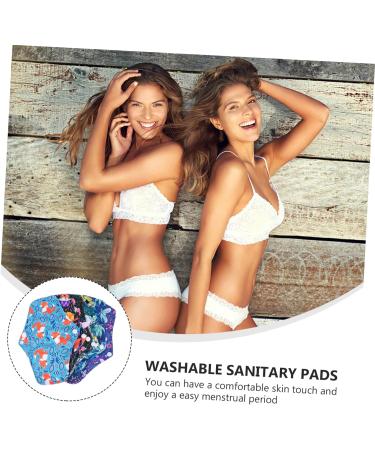 Reusable Bamboo Cloth Panty Liners 6pcs Set for Menstrual Periods - Washable & Eco-Friendly - Buy Online on GoSupps.com