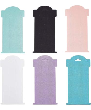 PandaHall 108pcs Hair Bow Cards - 6 Colors Rectangular Paper Cardboard Bow Holder for Hair Accessories Display - Buy Online on GoSupps.com