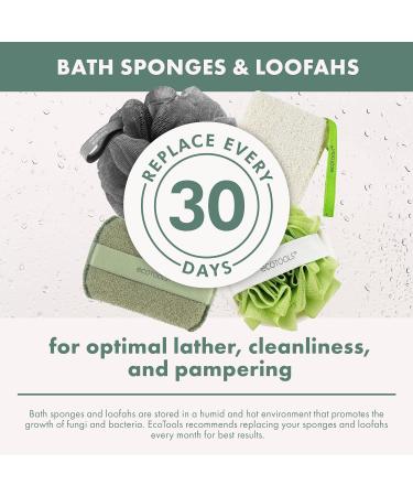 EcoTools Loofah Body Sponge - Exfoliating Body Scrubber for Men & Women - 3 Pack, Vegan & Cruelty-Free - Buy Online on GoSupps.com