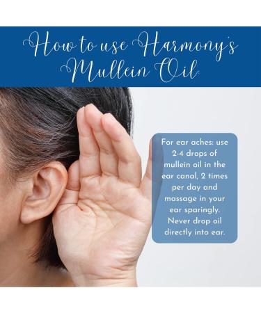 Harmony's Mullein Ear Oil + Garlic Oil - Soothing Relief for Dry Itchy Ears - 1oz | High-Quality International Shipping - Buy Online on GoSupps.com