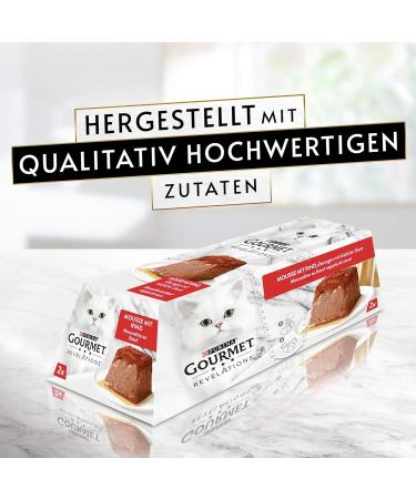 Purina Gourmet Revelations Mousse with Beef - 24-Pack (57g Each) | Premium Gourmet Cat Food - International Shipping Available - Buy Online on GoSupps.com