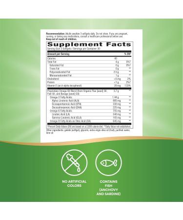 Nature s Way Mega 3/6/9 Omega Blend Supports Healthy Skin Joints Cardiovascular Function* Fish Flax Borage Oil 90 Lime Flavored Softgels (Packaging May Vary) Pleasant Lime Flavor 90 Count (Pack of 1) - Buy Online on GoSupps.com