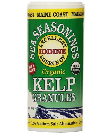 Maine Coast Sea Vegetables Organic Kelp Granules Salt Alternative ( 2 Pack ) 1.5 Ounce (Pack of 2)