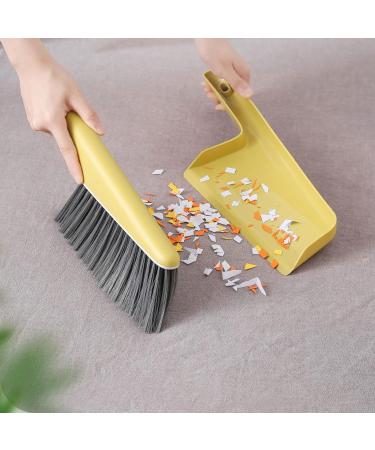 NEDLON Mini Dustpan and Brush Set Portable Cleaning Dust Hand Broom Bench Bricklayers Brushes for Clean Bed Sofa Desktop Drafting(Color:Gray) Grey - Buy Online on GoSupps.com