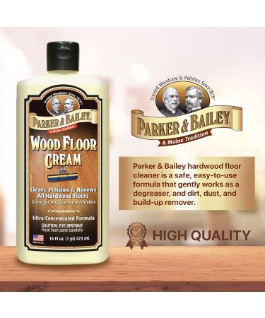 PARKER & BAILEY Wood Floor Cream | Shine Restorer & Protector for Hardwood Laminate & Faux Floors | Natural Surface Cleaner for Home Improvement - Buy Online on GoSupps.com