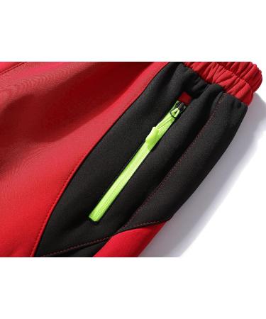 Dafengea Kids Snow Ski Pants - Waterproof & Windproof Outdoor Fleece Warm Snowboard Pants for Boys Girls (Red, 7Y) - Buy Online on GoSupps.com