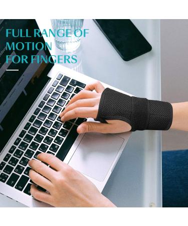 Carpal Tunnel Syndrome Wrist Support - Left Hand Compression Bandage for Pain Relief | Tendon Injury Relief (L/XL) - Buy Online on GoSupps.com