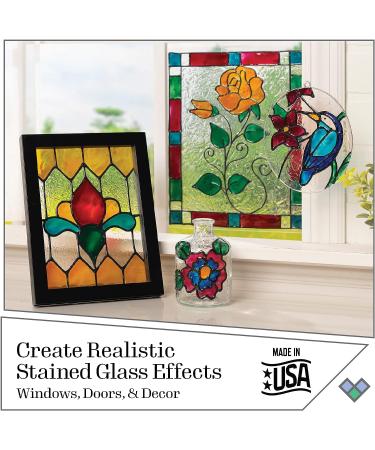 Gallery Glass Jewel Tones PROMOGGJL22 Stained Glass Paint Kit - 8 Piece Set for DIY Arts and Crafts - Buy Online on GoSupps.com