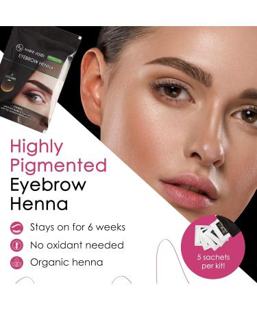 Marie-Jos & Co Henna Eyebrow Kit - Long-Lasting Eyebrow Color Pro Starter Kit - Buy Online on GoSupps.com