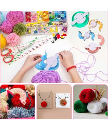 34-Piece Yarn Ball Winder Set with Hand-Operated Swift and Pompom Maker Kit - Easy Installation for Yarn Storage and Knitting Accessories - Buy Online on GoSupps.com