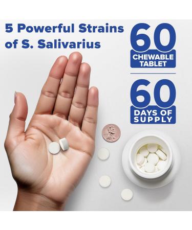 Tuthi Oral Probiotics - Dental Probiotic for Bad Breath & Gum Care - 7 Billion CFU - Fresh Mouth Health - Peppermint Lozenges 60 Count - Buy Online on GoSupps.com