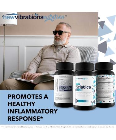 Max Sciatica Pro Plus - Our Best Sciatic Nerve Relief Supplement for Full Nervous System Support - Made with Turmeric Vitamin D Vitamin C & More - Nerve Support Formula Nerve Support Supplement - Buy Online on GoSupps.com