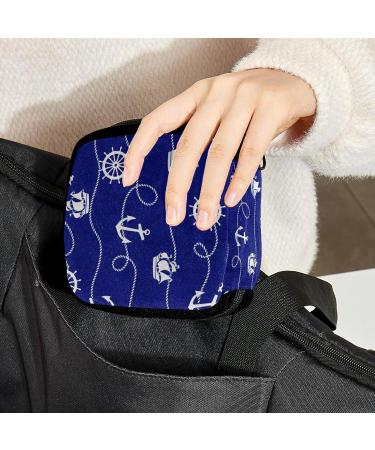 GIAPB Period Bag - Sanitary Napkin Holder & Makeup Pouch - Ship and Anchor Color5397 - Buy Online on GoSupps.com