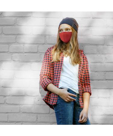 Weddingstar Children's Washable Fabric Masks | Reusable & Adjustable with Dust Filter - Hot Coral - Buy Online on GoSupps.com