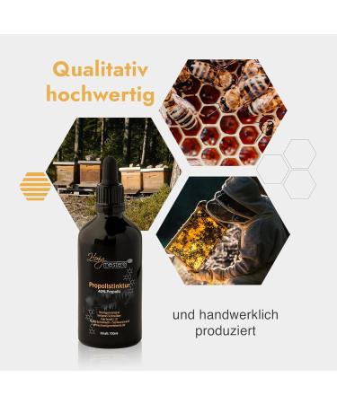 Pure Propolis Tincture 100ml - 40% Natural Propolis from Black Forest Beekeeping | Additive-Free Drops with Drip Pipette - Buy Online on GoSupps.com