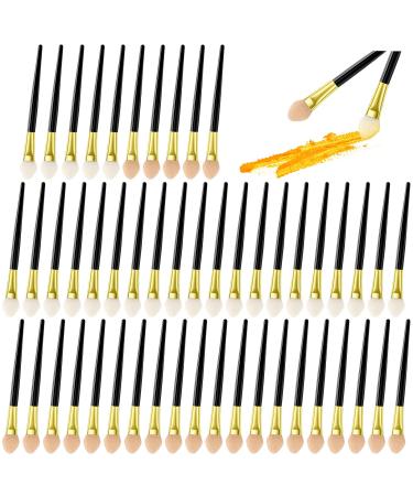 Sponge Eyeshadow Brush Dual Sides Eye Shadow Sponge Applicators Make Up Brush Eye Makeup Applicators Beauty Tool for Women Girls (Small Count 50)