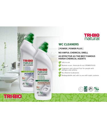 Case of 6 x Tri-Bio Eco Natural WC Toilet Bowl Power Cleaner 710ml Removes Scum & Limescale - Buy Online on GoSupps.com