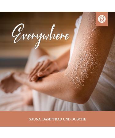 Buy Lowell 500g Body Peeling Sea Salt Scrub with Jojoba Oil - Mango & Peach | Nourishing Shower & Sauna Exfoliator - International Shipping Available - Buy Online on GoSupps.com