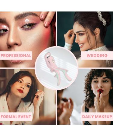 KIARYUOLL Electric Heated Eyelash Curler Kit Hot Lash Therapy Professional Eyelash Tools Battery Powered Lash Lifter Rechargeable Clamp for Various Eye Types Gift Plastic Material (Colour Pink) Rose Blossom-pink - Buy Online on GoSupps.com