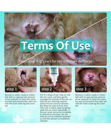 Ear Care For Dogs Ear Cleaner For Dogs Provides Relief For Yeast Infection Ear Mite Treatment For Pets Offers Relief For Pets Suffering From Ear Mites&Built-Up Wax And Dirt.For Puppy Cats And Dogs - Buy Online on GoSupps.com