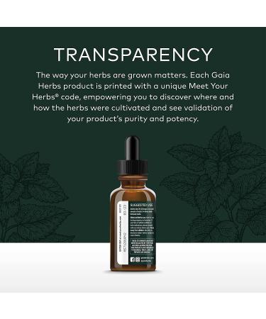 Gaia Herbs Organic Lemon Balm Extract 1 fl oz (30 ml) - Natural Stress Relief & Sleep Aid - Buy Online on GoSupps.com