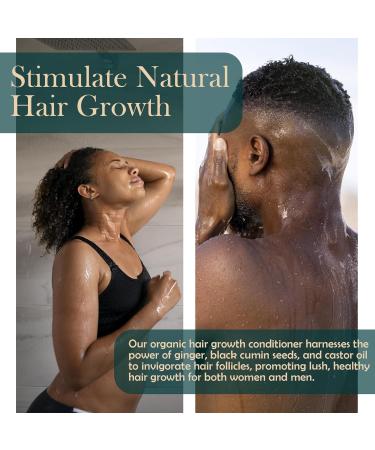 Organic Hair Growth Conditioner | Strengthening & Moisturizing | Fragrance-Free | 10 Fl. Oz | For Hair Loss & Thinning - Men & Women - International Shipping Available - Buy Online on GoSupps.com