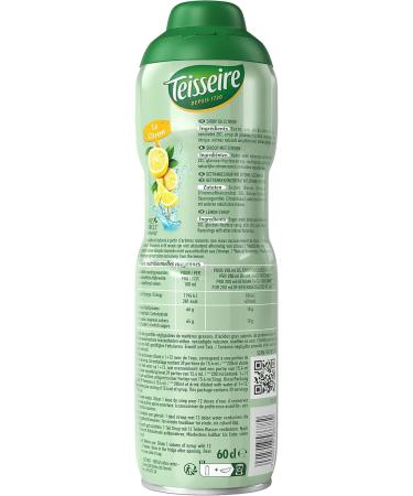 Teisseire Lemon Syrup for Refreshing Drink Cocktails Recyclable Bottle 60cl - Buy Online on GoSupps.com