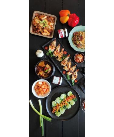 Spicy Garlic Chili Oil/Handcrafted/Vegan & Gluten Free / 4 oz jar/Made with Organic Korean Chili Powder - Buy Online on GoSupps.com