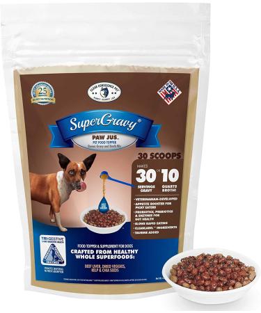 PawJus SuperGravy: Natural Dog Food Topper for Picky Eaters - Gluten & Grain Free - 30 Servings - Buy Online on GoSupps.com