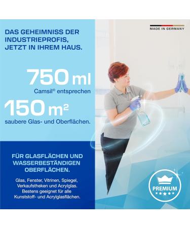 Camsil Premium Glass & Surface Cleaner 750ml | Universal Cleaner with Spray Head | Made in Germany by Kocak F. M. - International Shipping Available - Buy Online on GoSupps.com