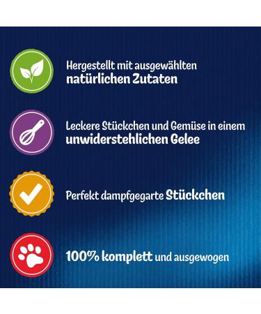 Felix Naturally Delicious Cat Food - Wet Variety Pack with Vegetables in Jelly (6 x 80g) - International Shipping Available - Buy Online on GoSupps.com