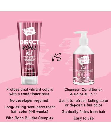 Direct Vibes Semi-Permanent Hair Color - Blush | Vibrant Long-Lasting Ammonia-Free Vegan Sulfate & Paraben-Free 8 fl oz - Buy Online on GoSupps.com