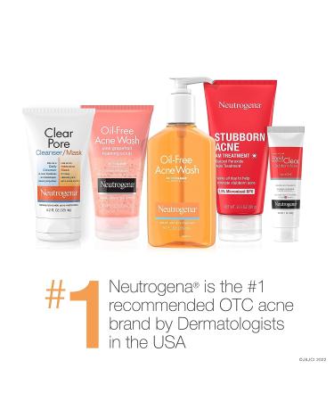 Neutrogena Clear Pore 2-in-1 Facial Cleanser & Mask with Benzoyl Peroxide - 4.2 fl. oz - Buy Online on GoSupps.com