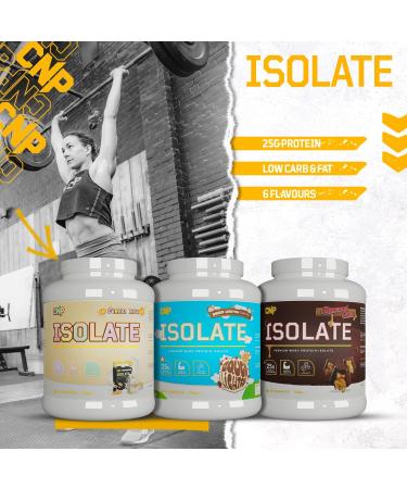 CNP Professional Premium Whey Protein Isolate 60/30 Servings 25g Protein Low Sugar and Fats 1.8kg & 900g 6 New Great Tasting Flavours (Dough-Lightful 1.8kg) Dough-Liteful 1.8kg - Buy Online on GoSupps.com