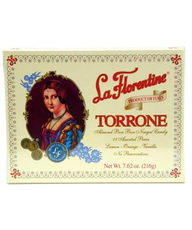 (Pack of 5) La Florentine Torrone Italian Soft Almond Nougat Candy - 90pc Assortment - Buy Online on GoSupps.com